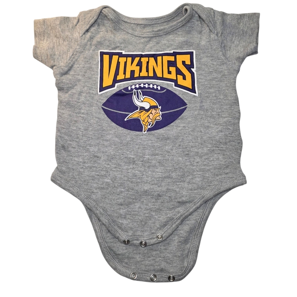 Minnesota Vikings NFL Officially Licensed Kids Sports Fan Baby Onesie 3m - 6m